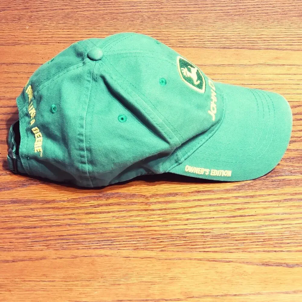 John Deere Hat Dad Cap Mens Green Yellow Curved Bill Owners Edition Adult